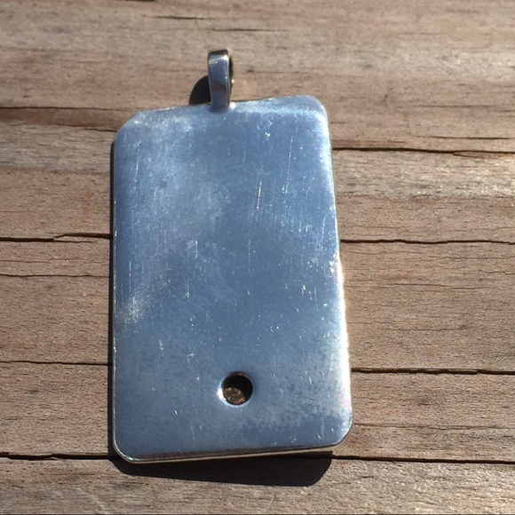 Sun Tarot Card Pendant .925 Sterling Silver w/ genuine Sunstone gem Made in USA - Picture 12 of 16